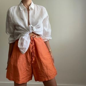Vintage rayon blend shorts